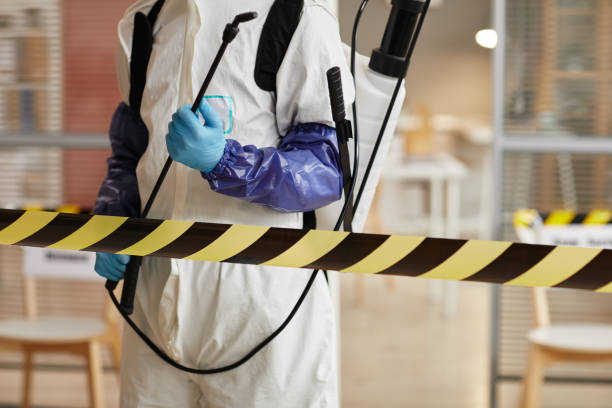 Professional Biohazard Cleanup technician working in Allenwood, NJ